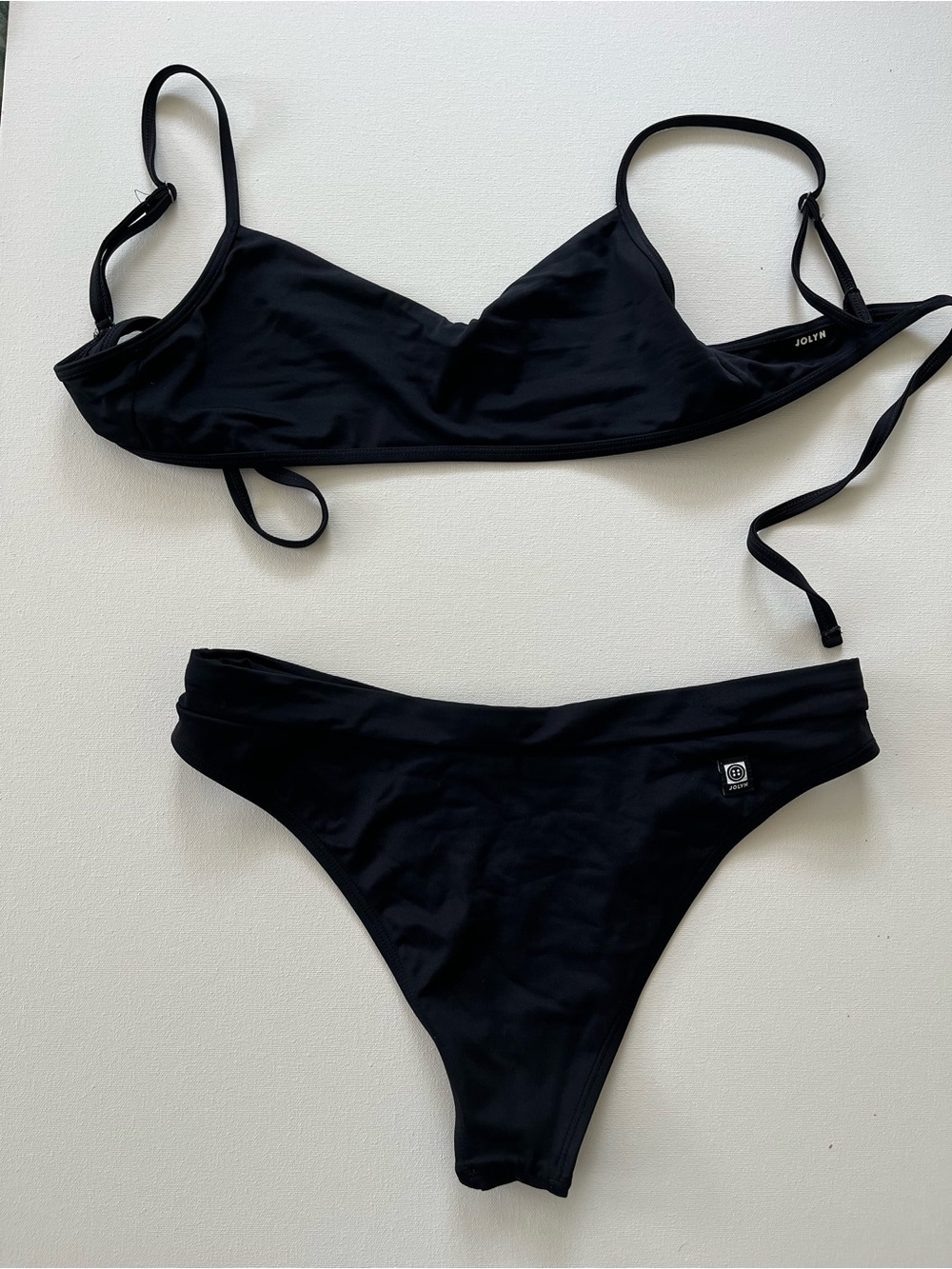 Jolyn Clothing Black Two-Piece Bikini Set
